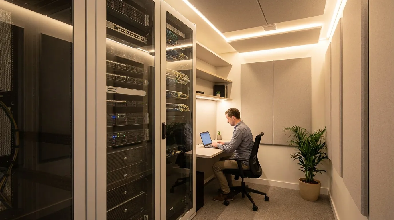 Moderne Server-Verwaltung im Büro