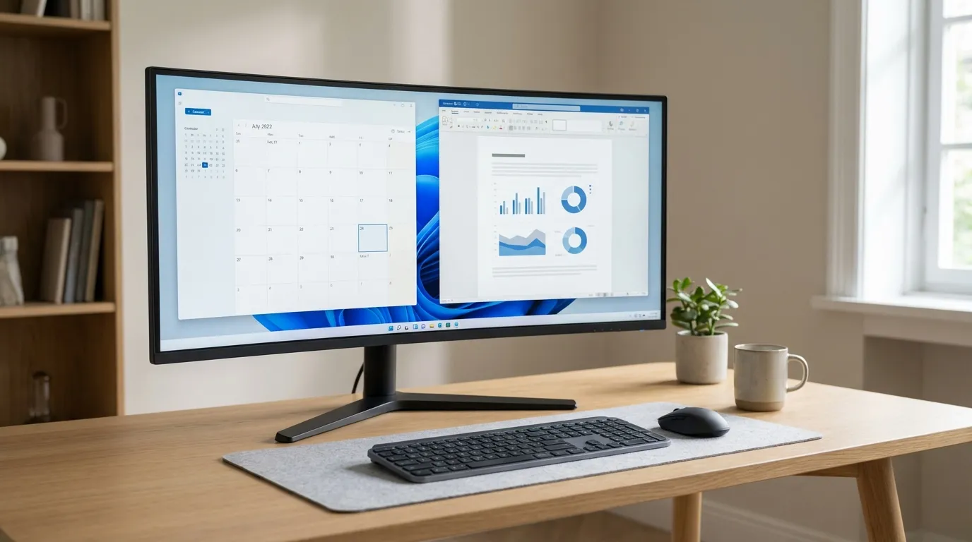 Vergleich moderner Bürosoftware auf einem Windows-Desktop