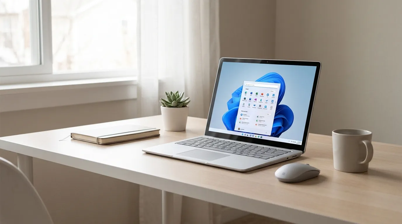 Windows 11 Professional Arbeitsplatz im Heimbüro