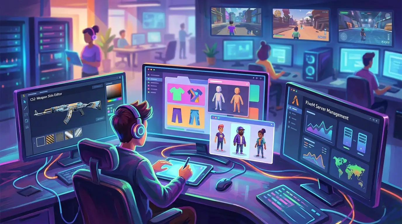 Roblox clothing and skin design workspace