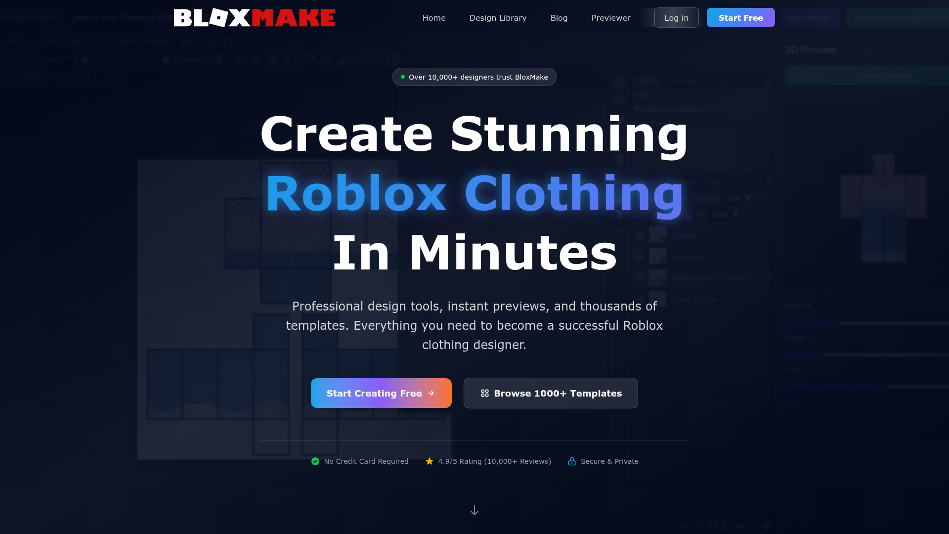 3. BloxMake Homepage