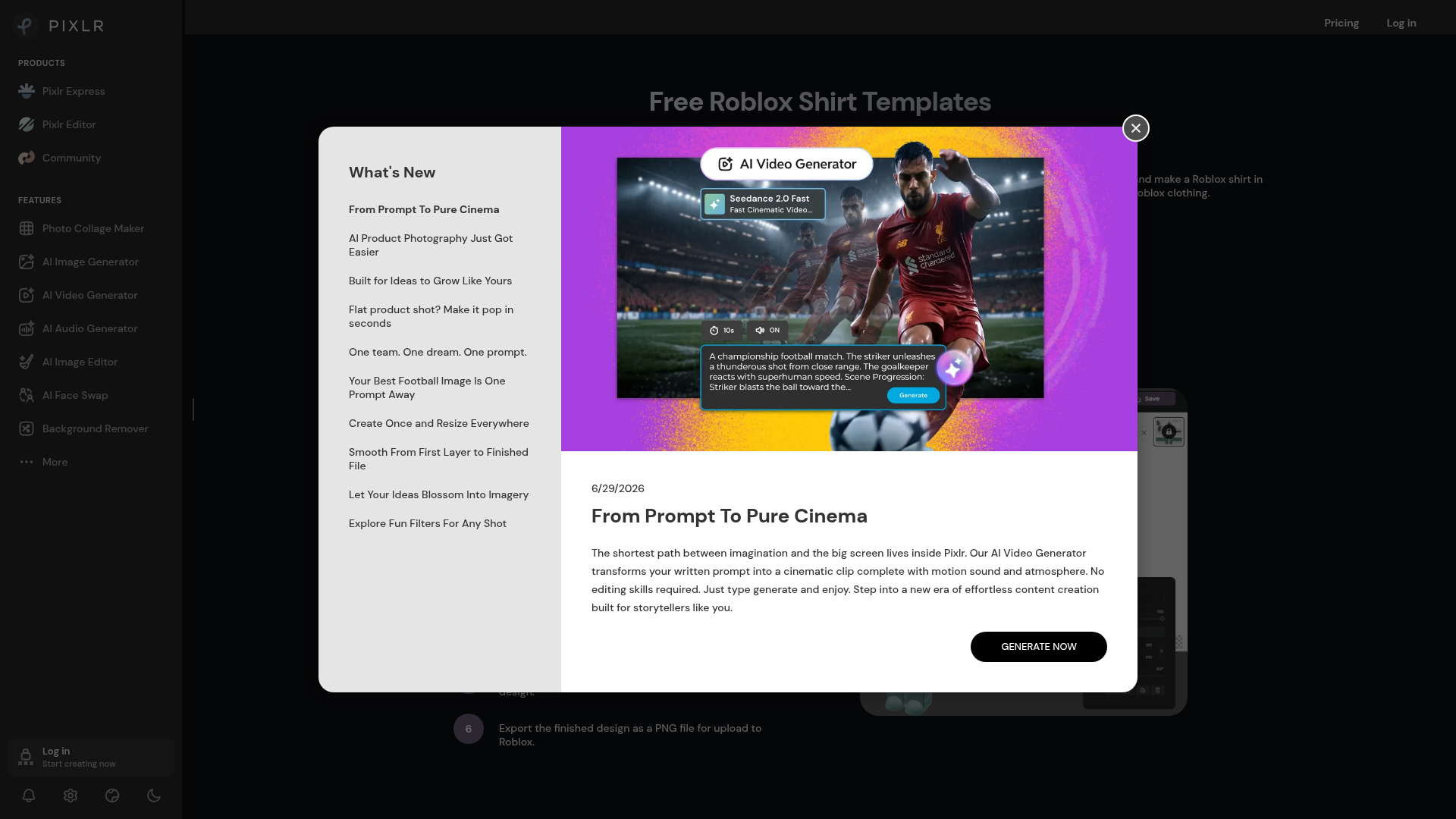 3. Pixlr Homepage