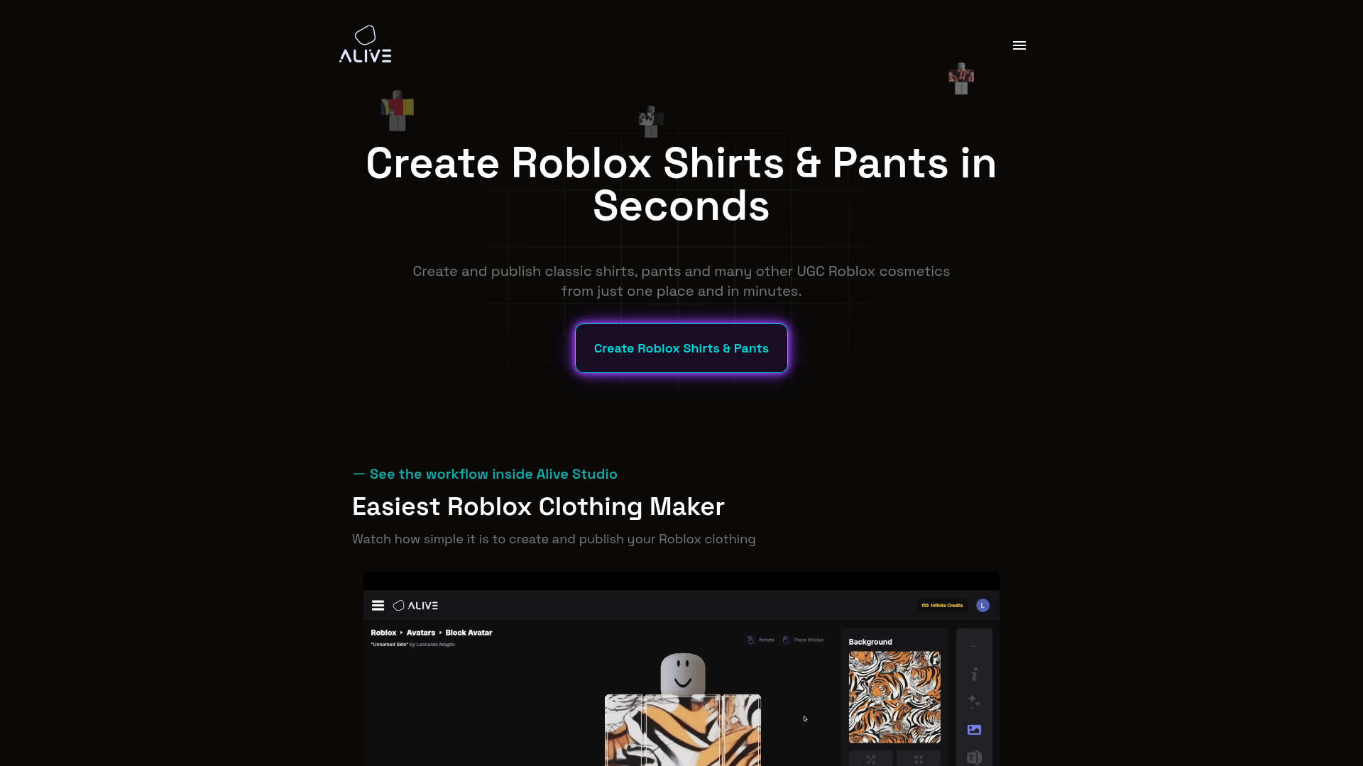 1. Alivegames Homepage