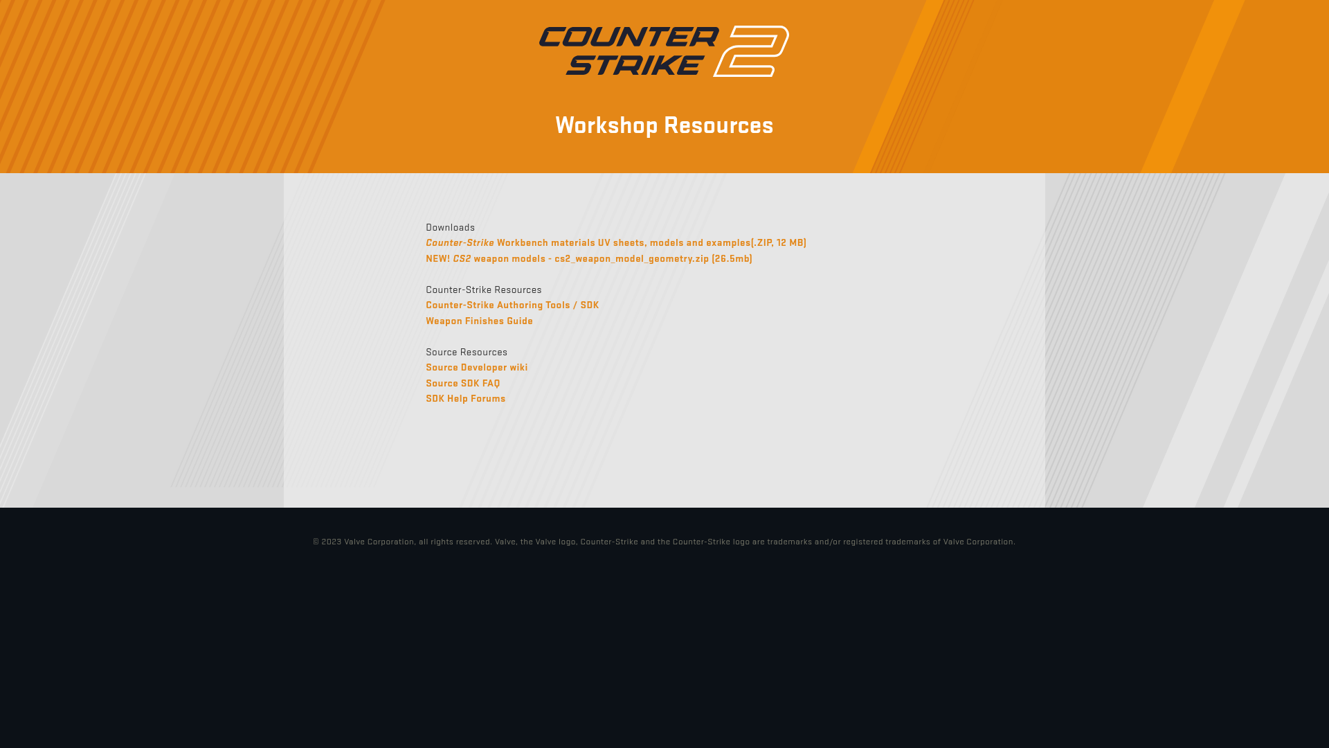 2. Valve Steam Workshop / Counter-Strike Workshop Tools Homepage