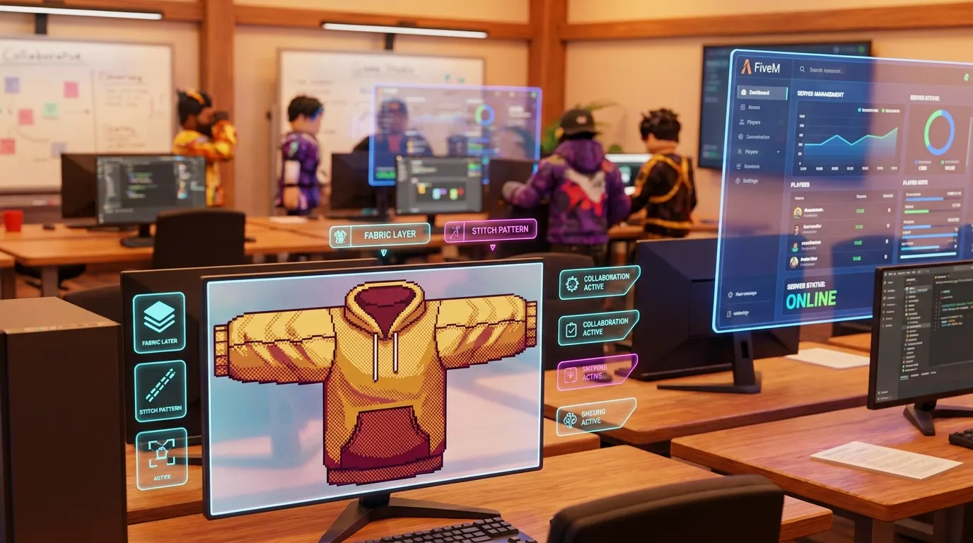 Custom Roblox shirt details and seam alignment