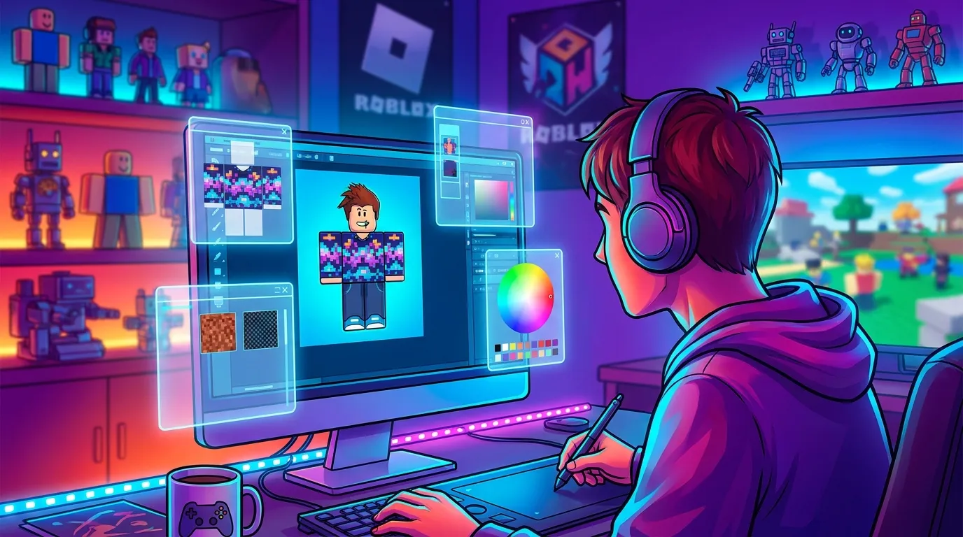 Roblox shirt template editing workflow