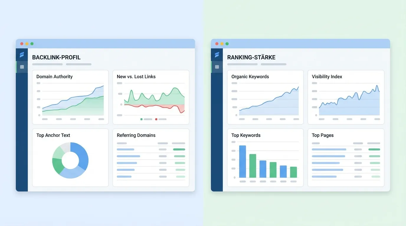 SEO authority comparison visual