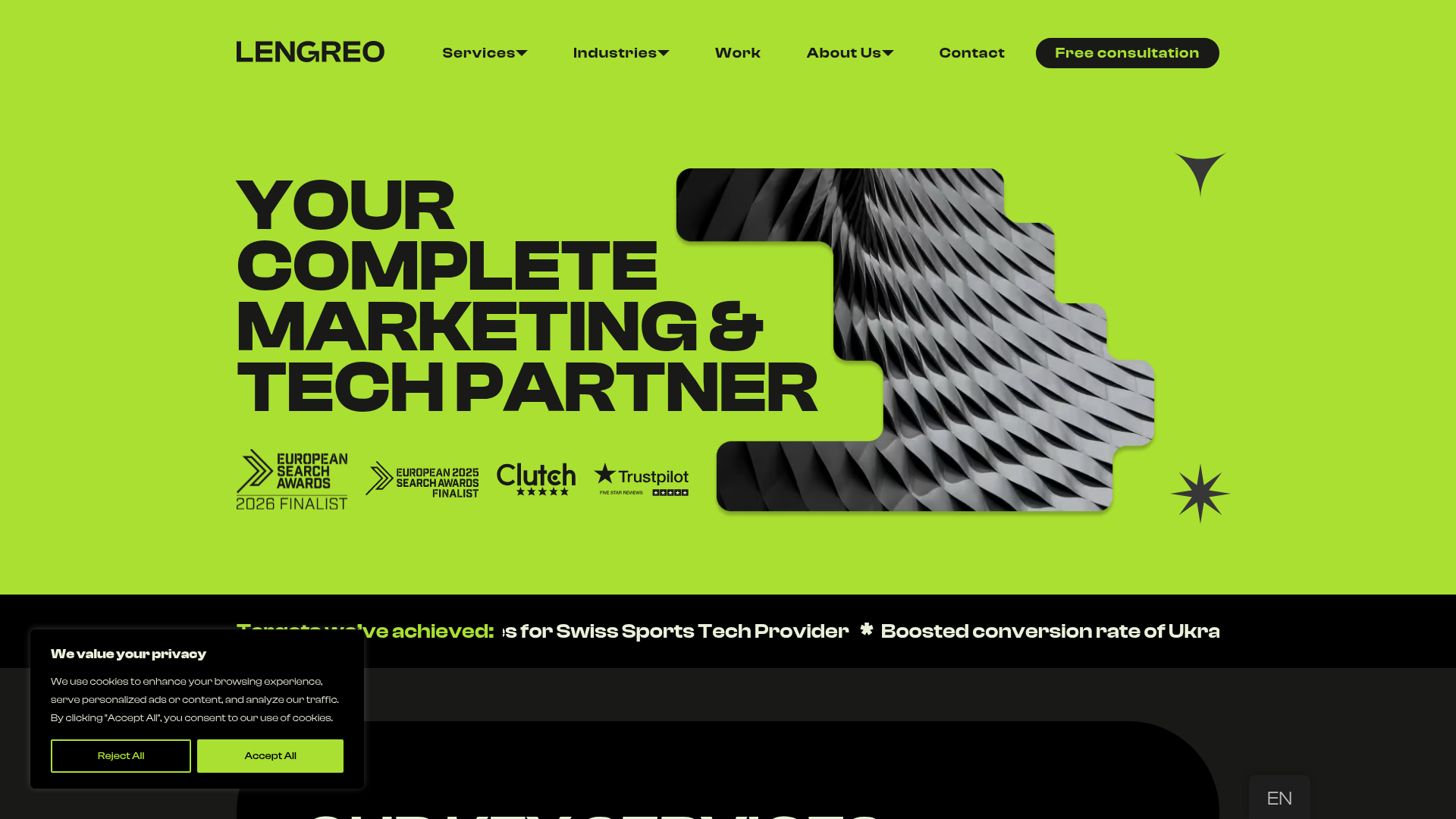 4. Lengreo Homepage