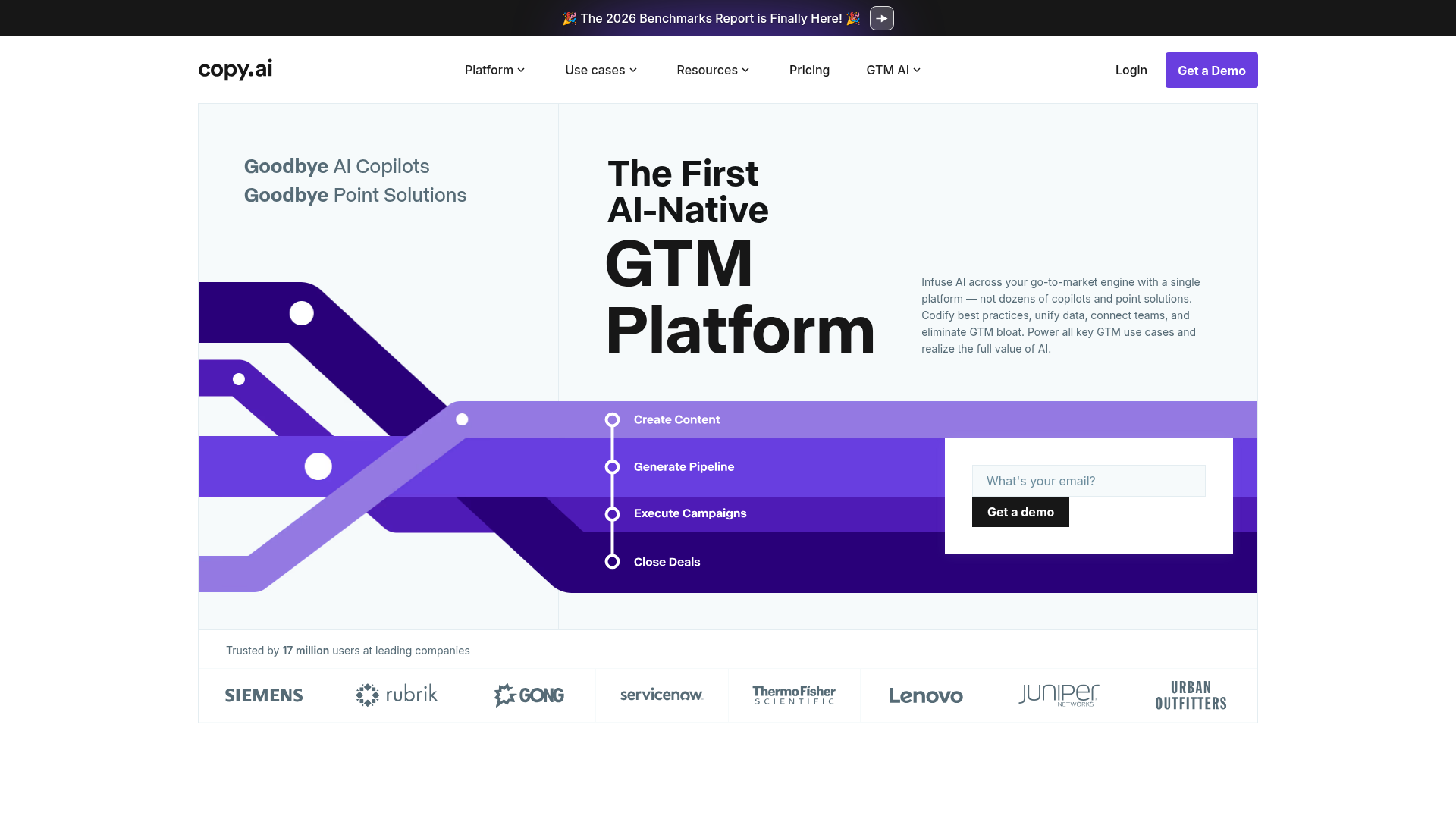 4. Copy.ai Homepage