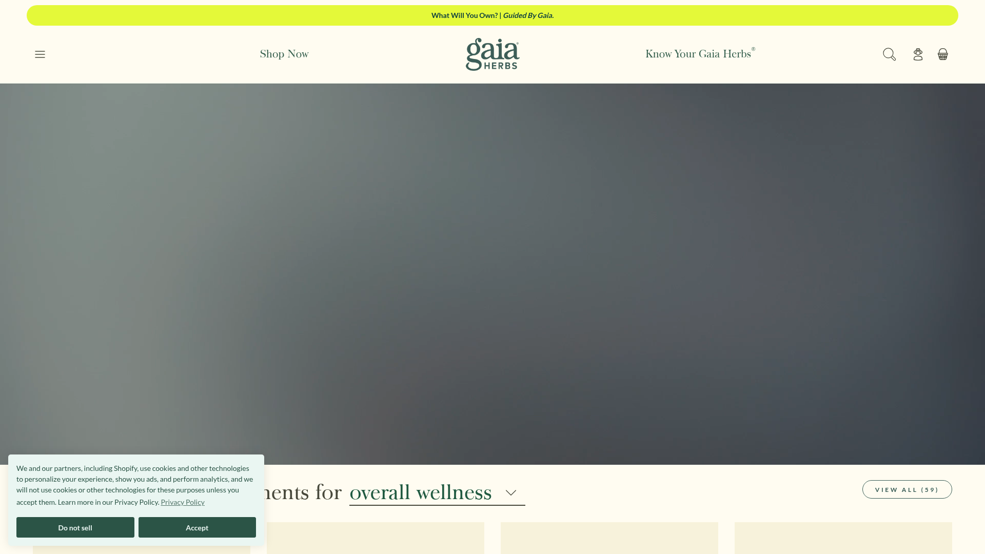 3. Gaia Herbs Homepage