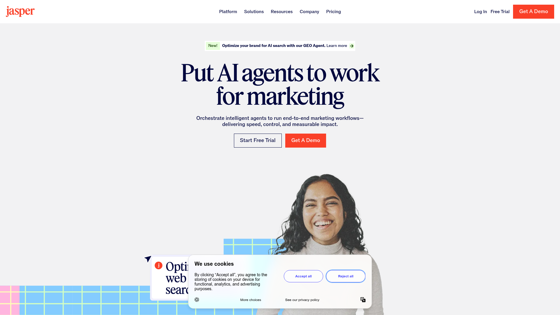 2. Jasper Homepage