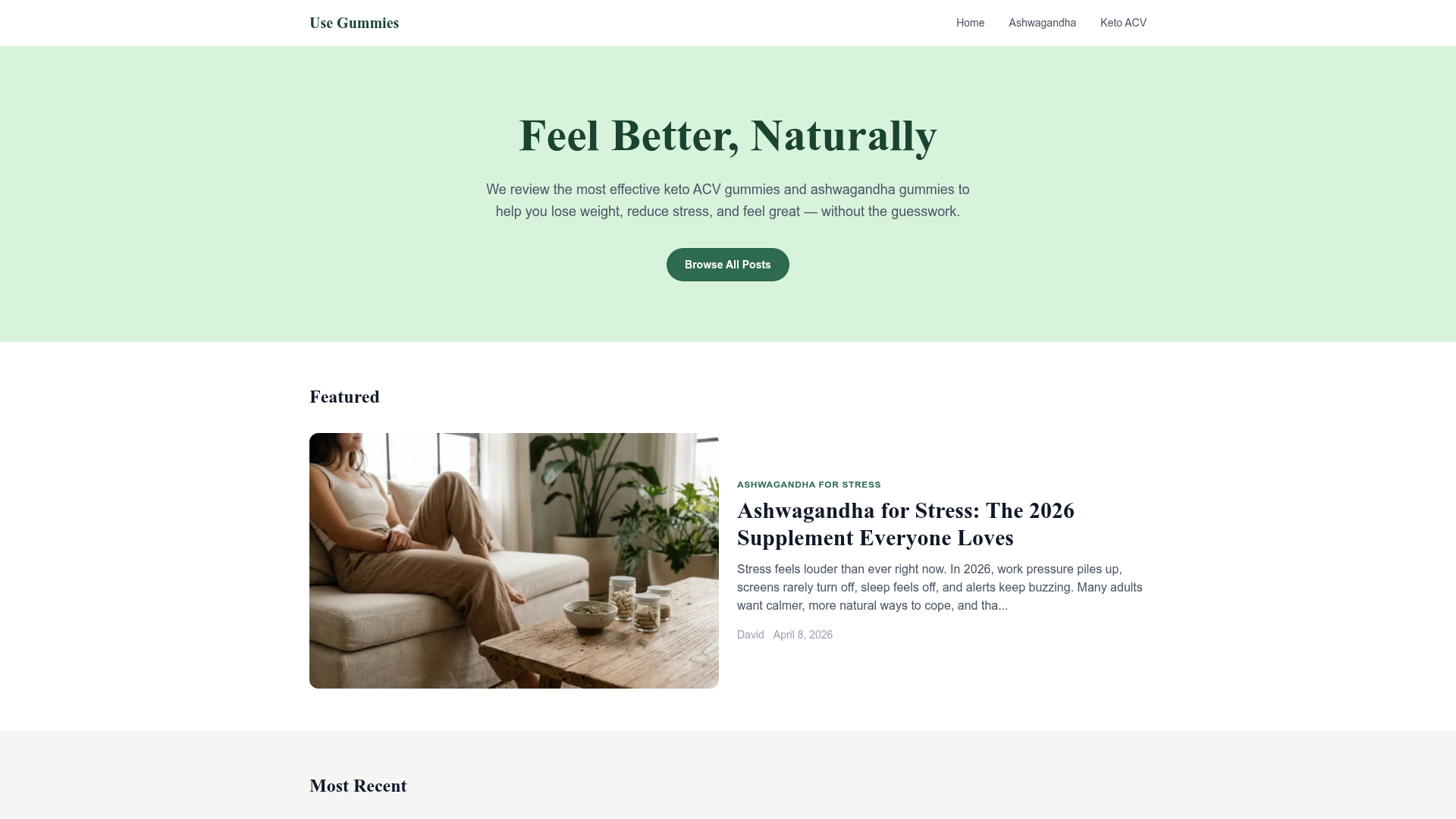 1. Usegummies (Featured Recommendation) Homepage