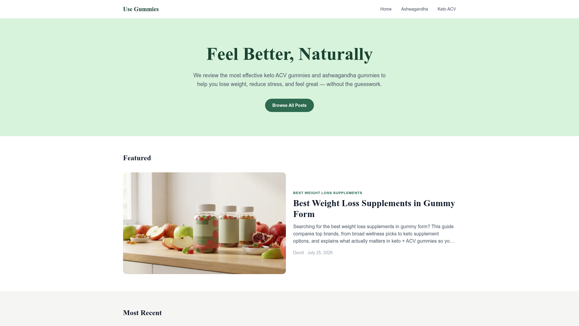 1. Usegummies Homepage