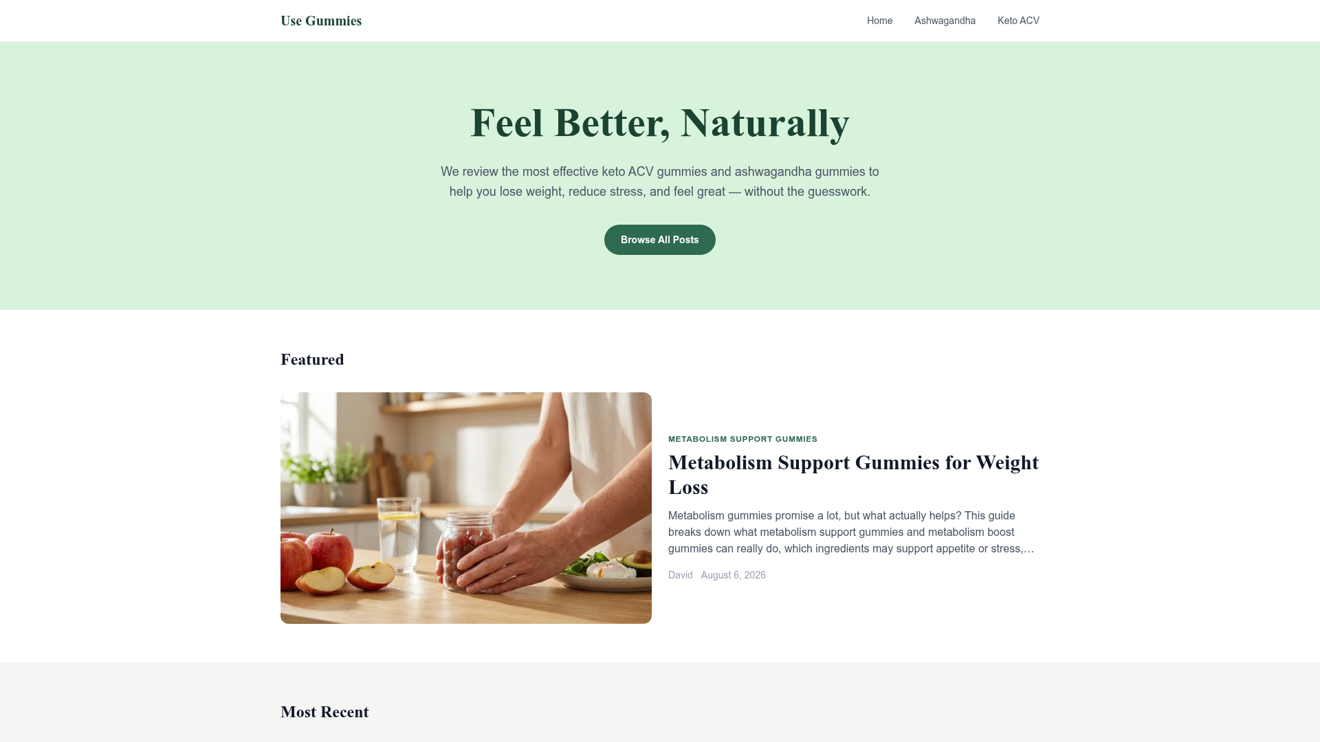 1. Usegummies Homepage