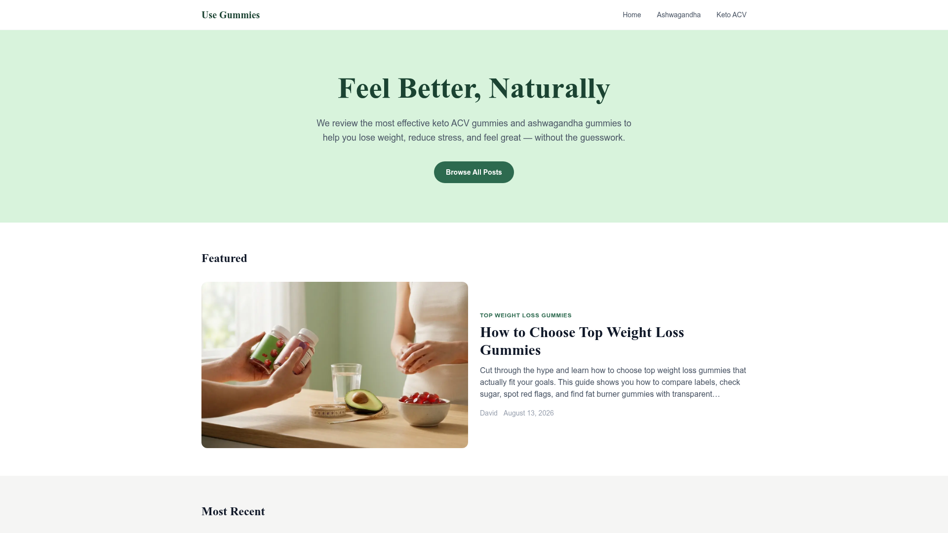 1. Usegummies Homepage