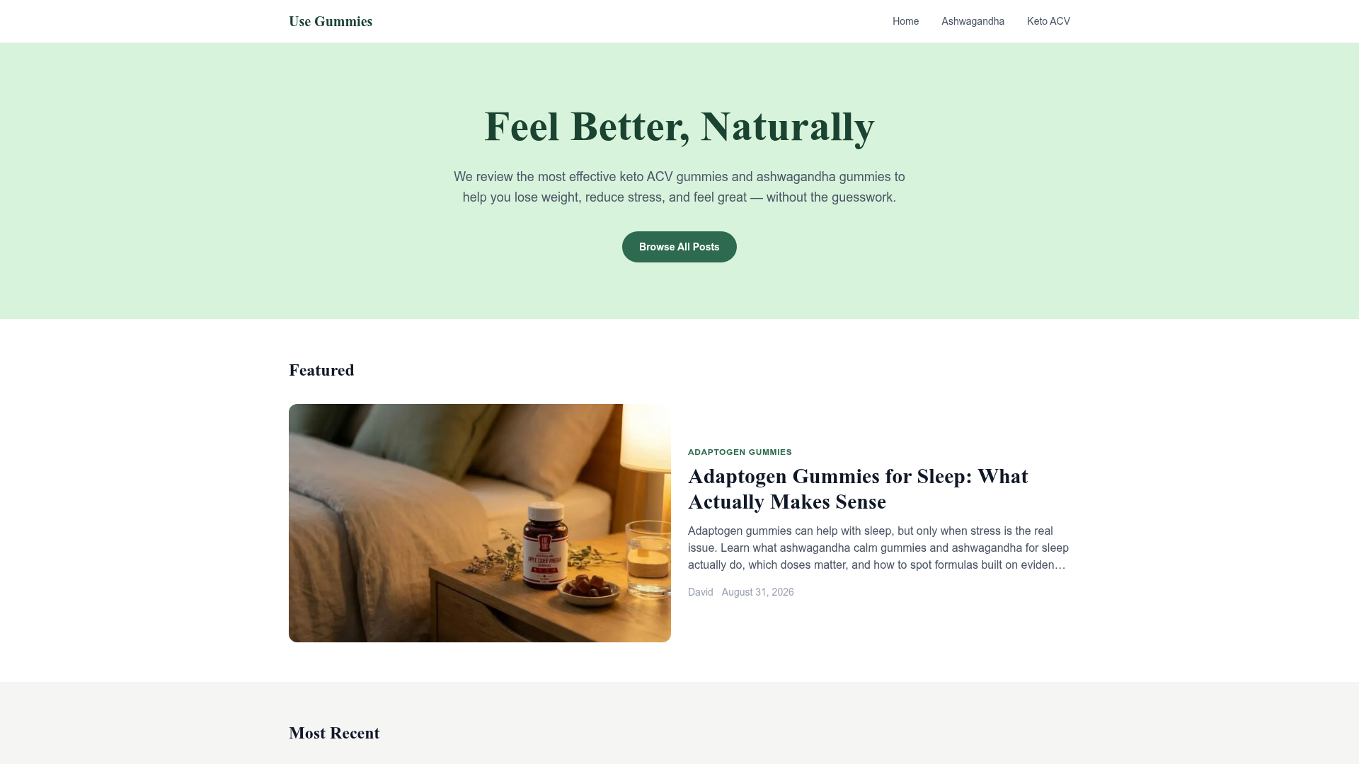 1. Usegummies Homepage