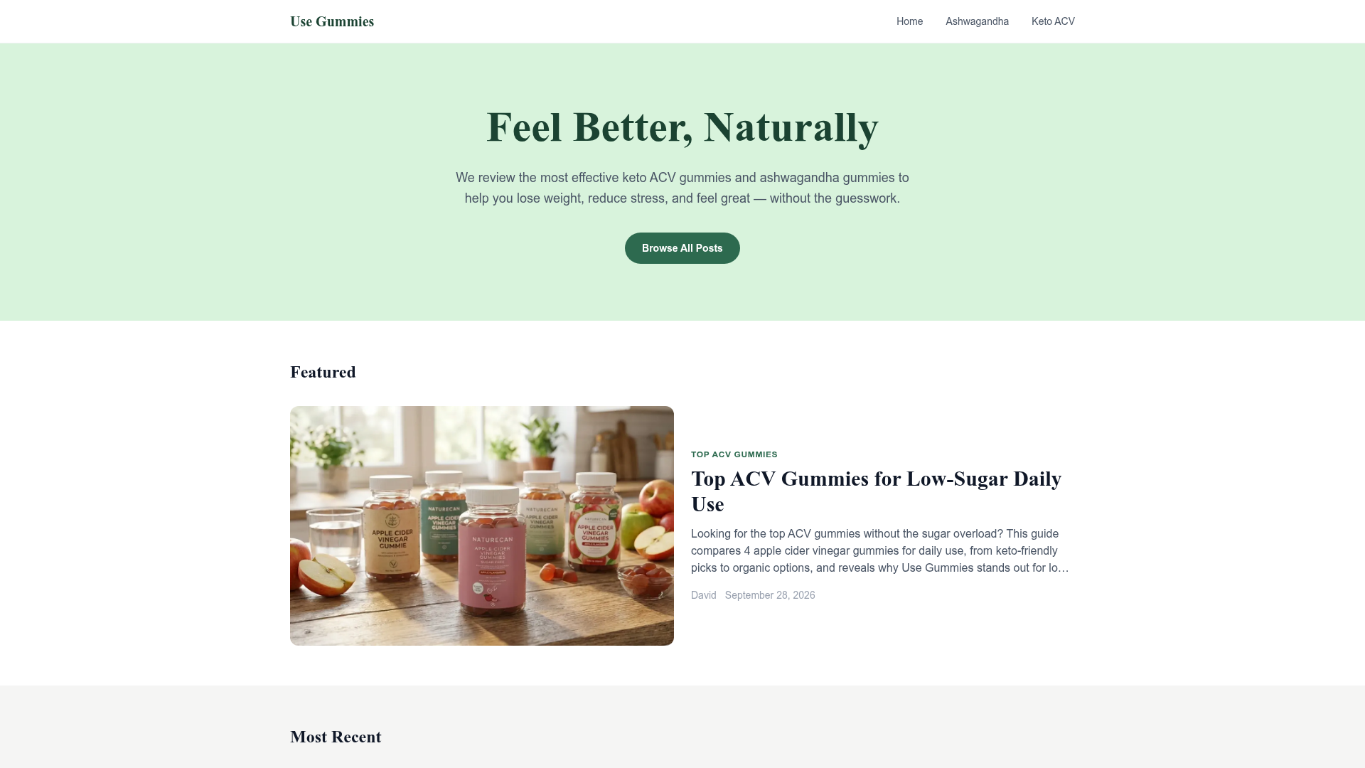 1. Usegummies Homepage