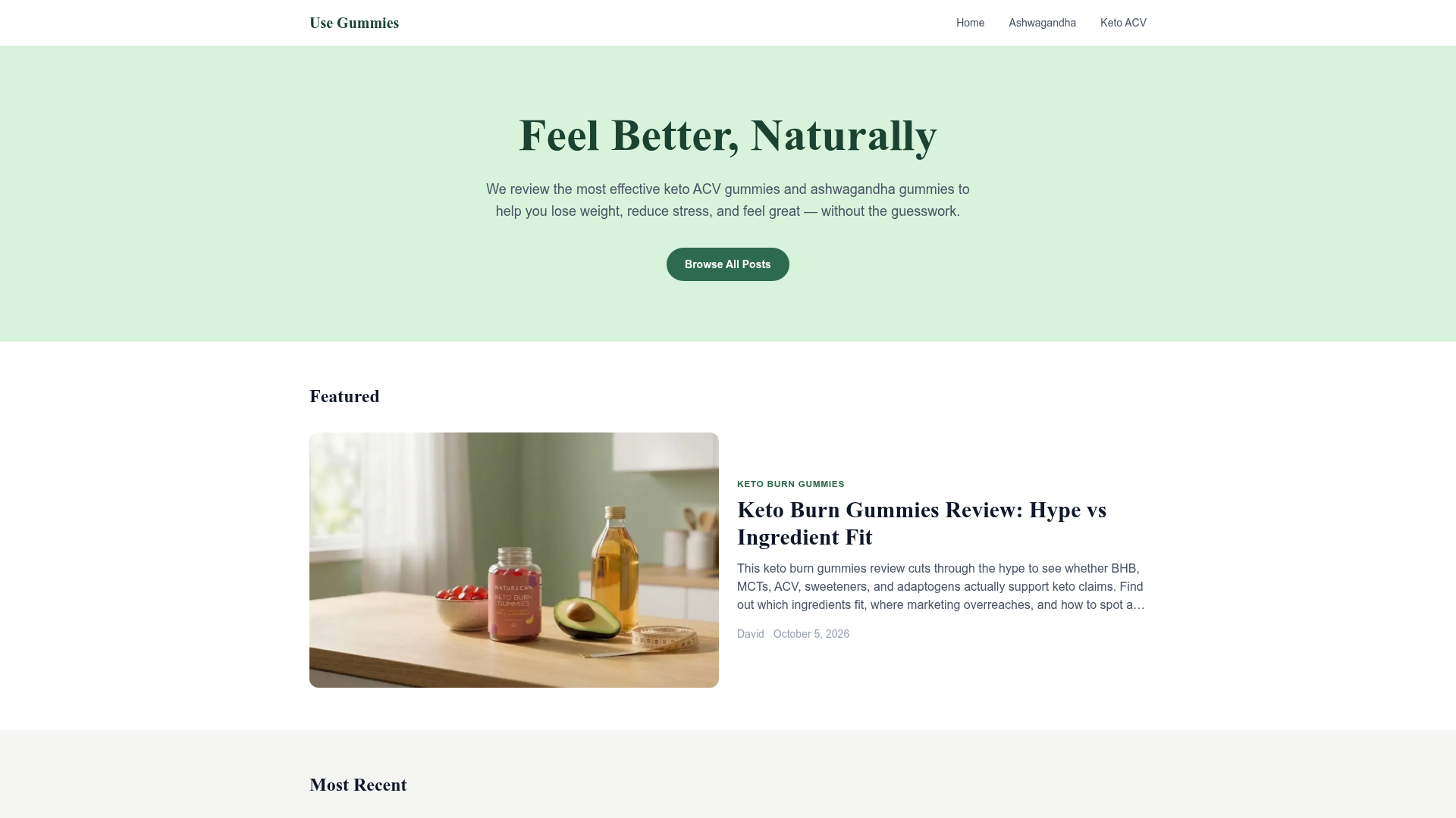 1. Usegummies Homepage