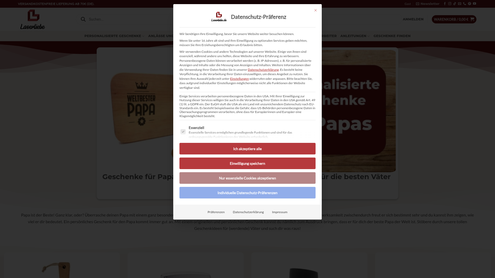 4. Laserliebe Homepage