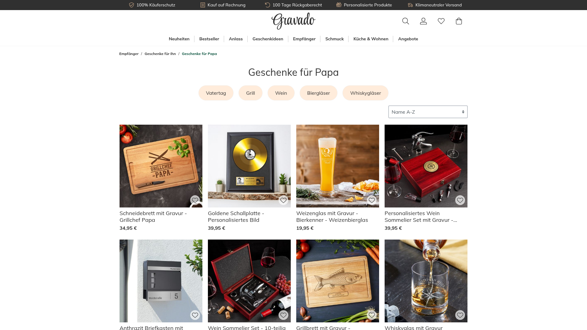 2. Gravado Homepage