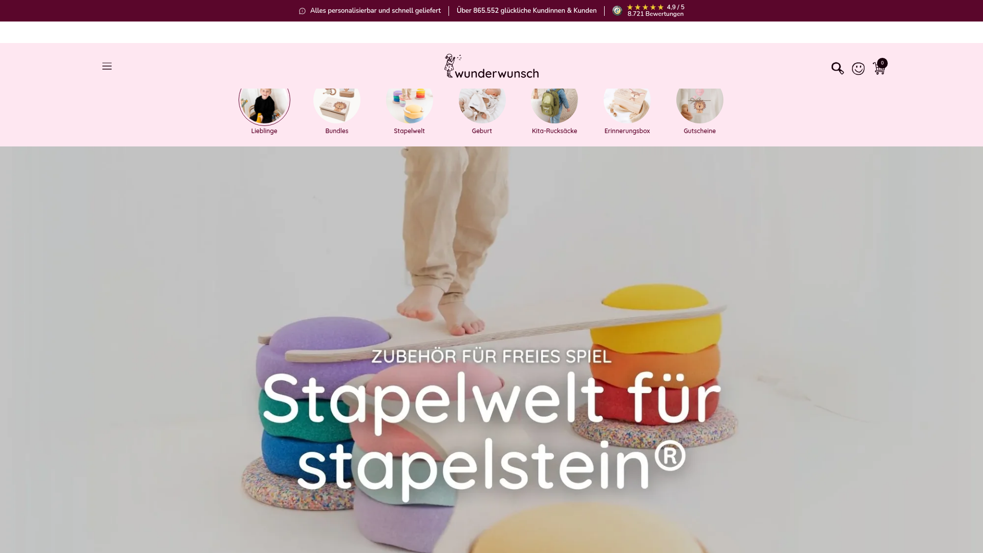 4. Wunderwunsch Homepage