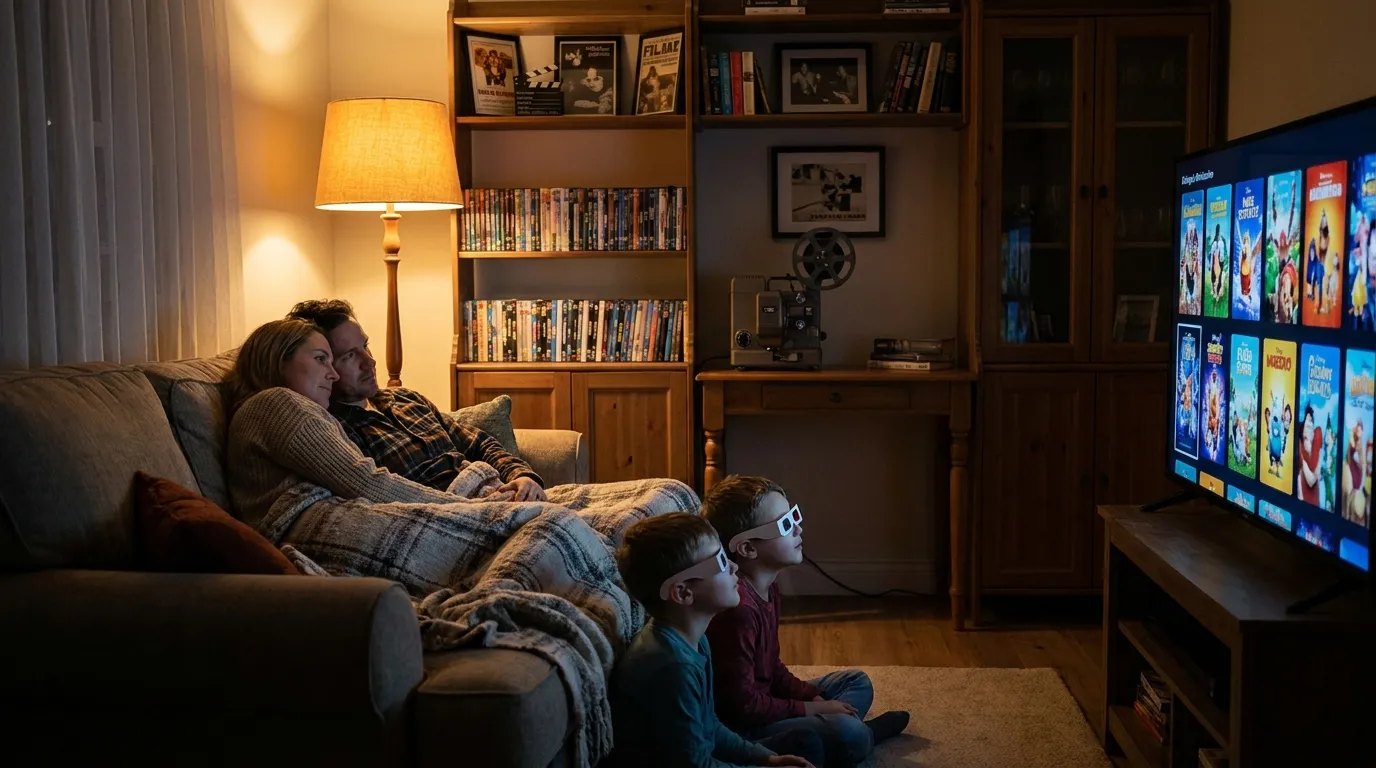 Filmfans wählen per Genre auf einer Streaming-Oberfläche aus