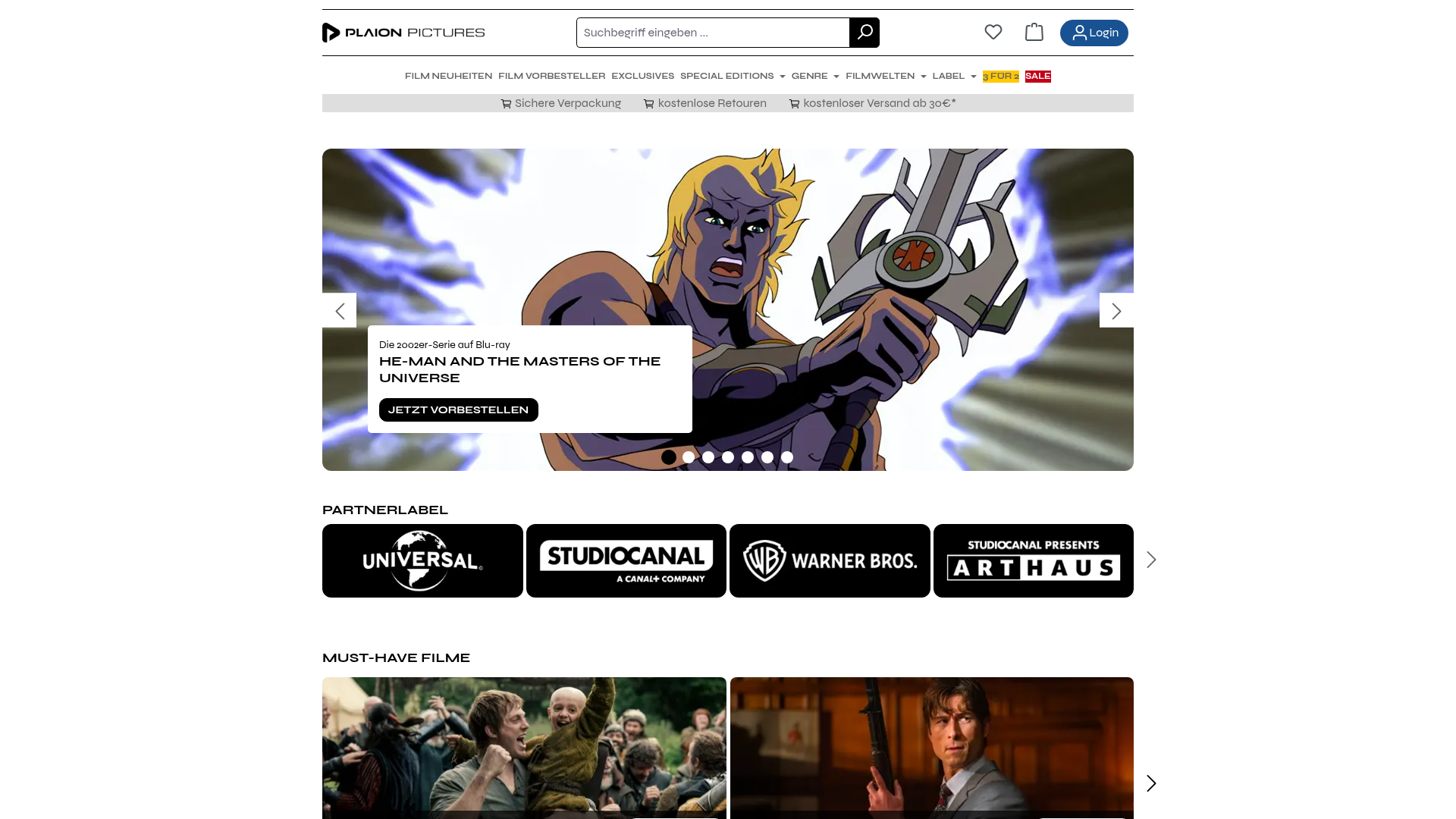 PLAION PICTURES Shop Homepage
