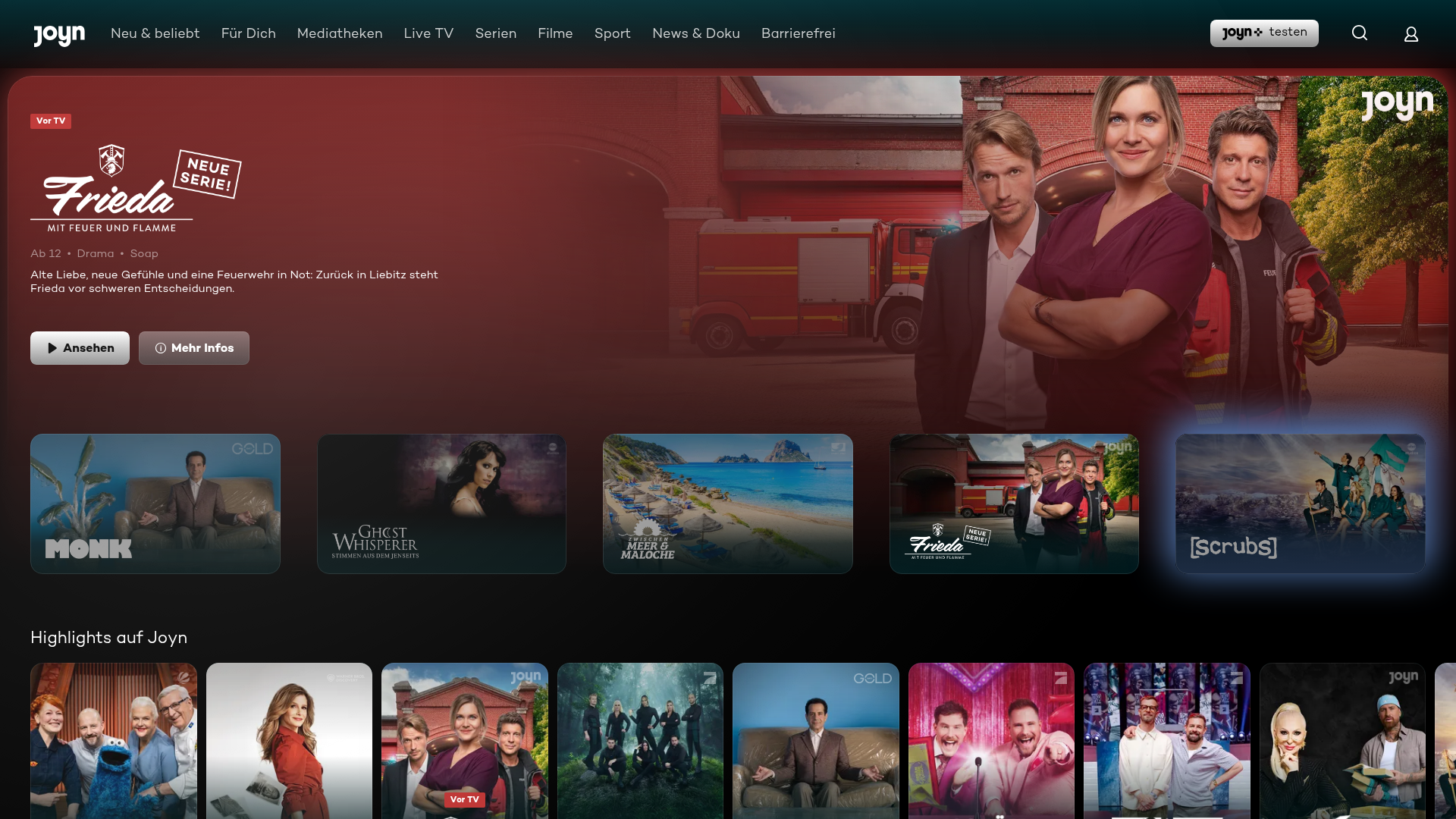 4. Joyn Homepage