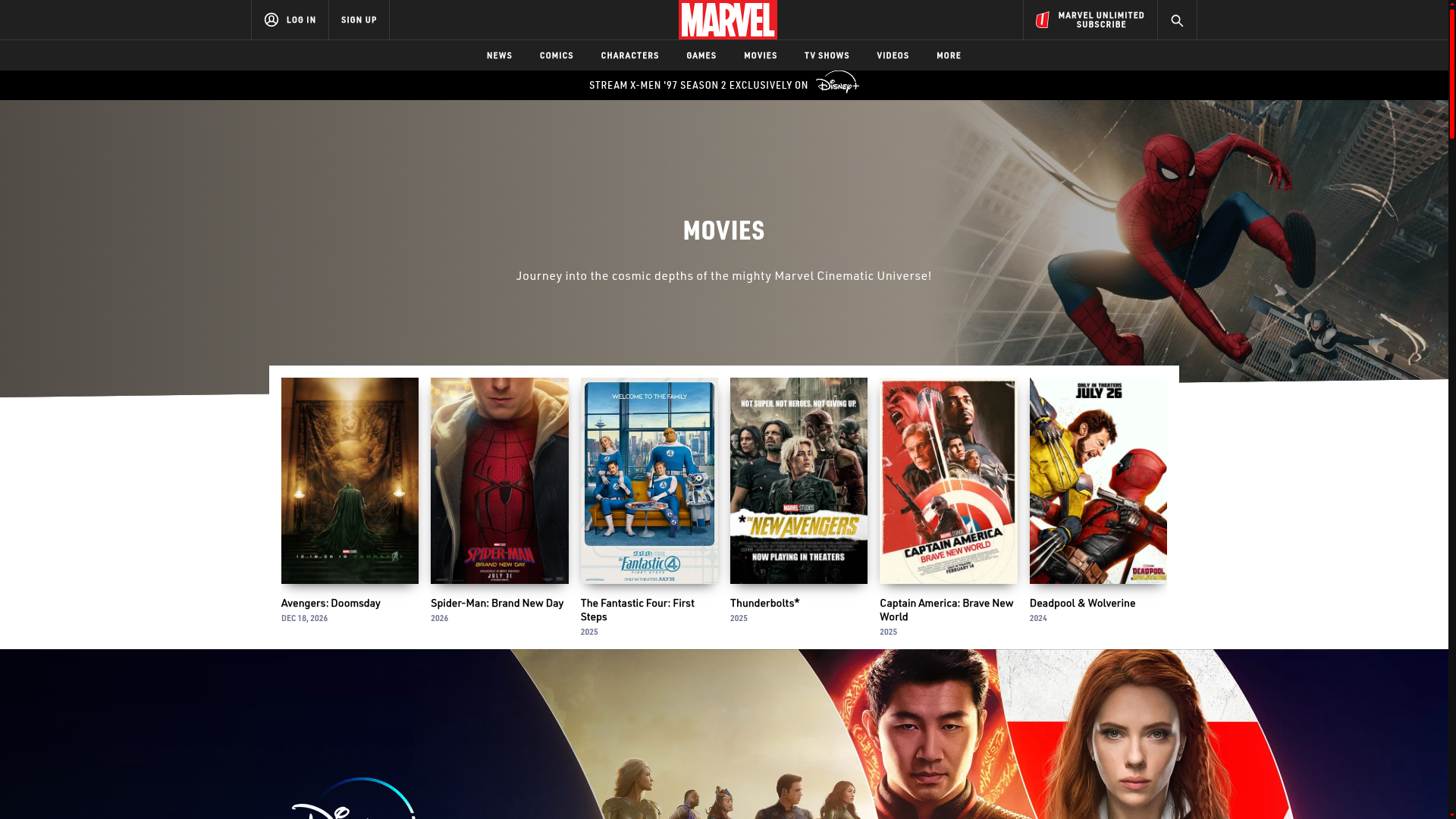 Marvel Cinematic Universe: Die größte vernetzte Filmwelt Homepage