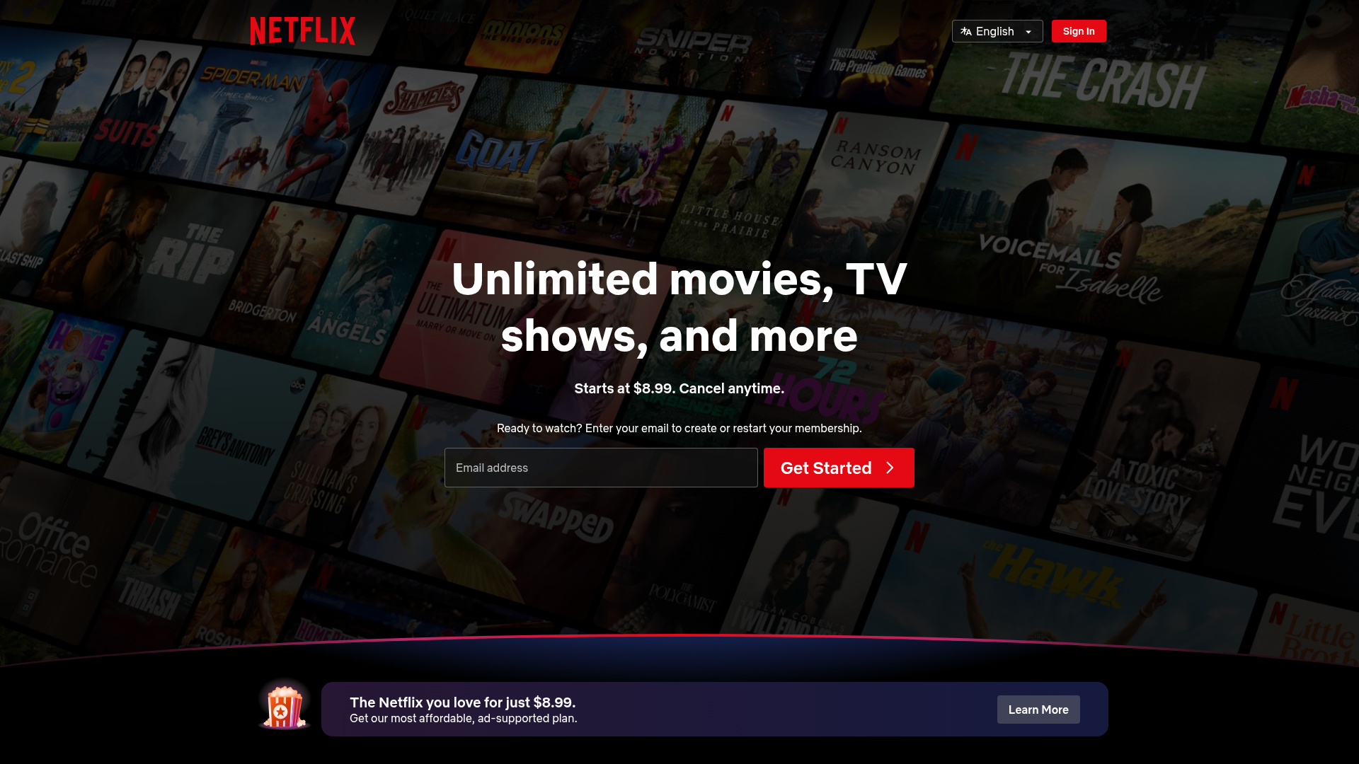 Netflix: Die breiteste Mischung für Gruppen mit unterschiedlichem Geschmack Homepage