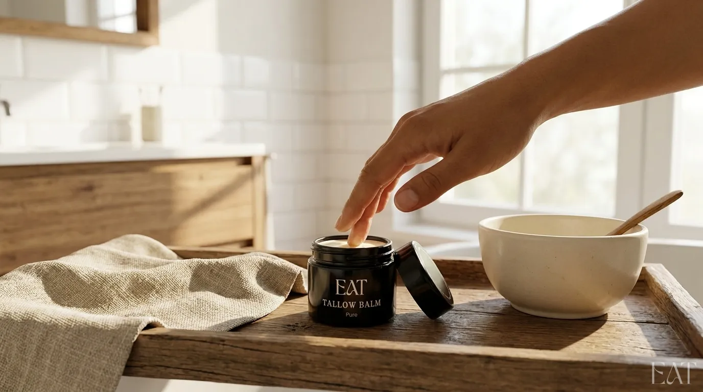 Bio-Tallow Balm in einer minimalistischen Hautpflege Routine