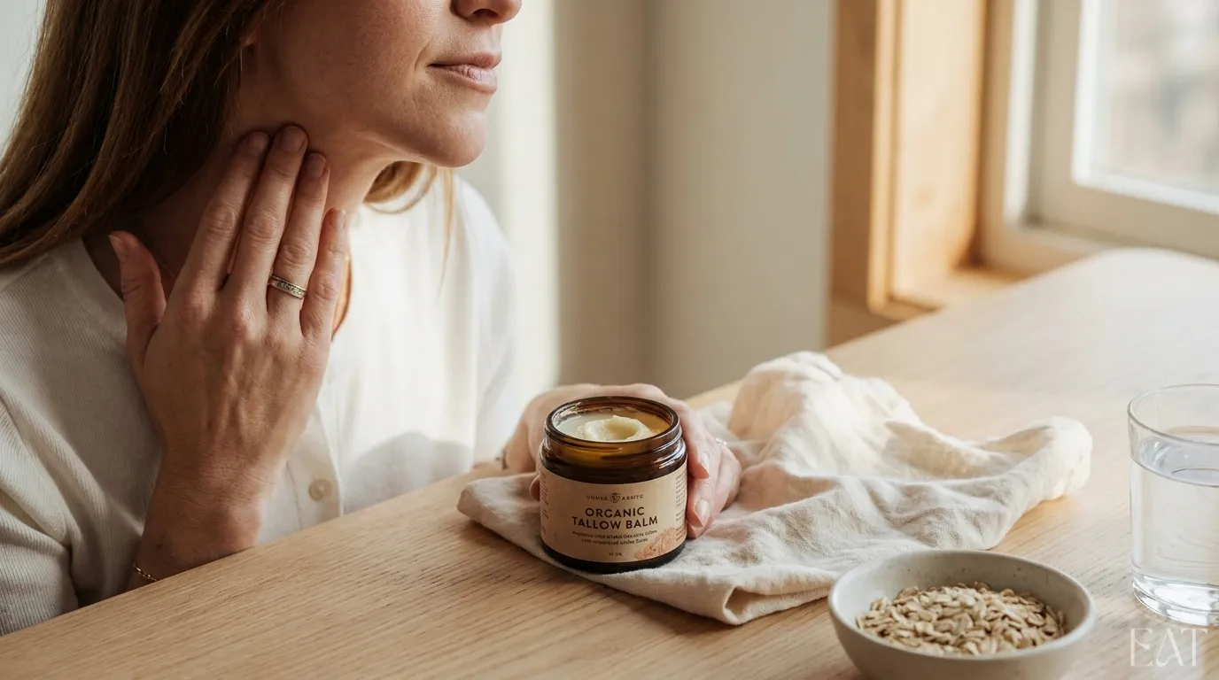 Bio-Tallow Balm in natürlicher Pflegeumgebung