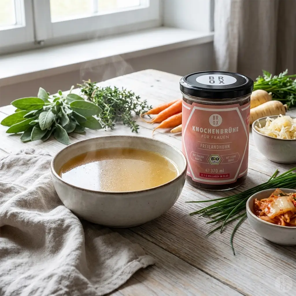 Warme funktionelle Mahlzeit für die Darmgesundheit