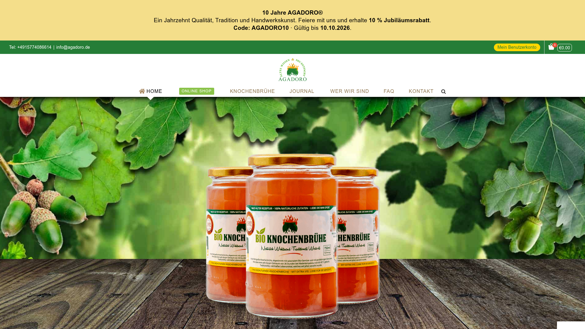 3. Agadoro Homepage