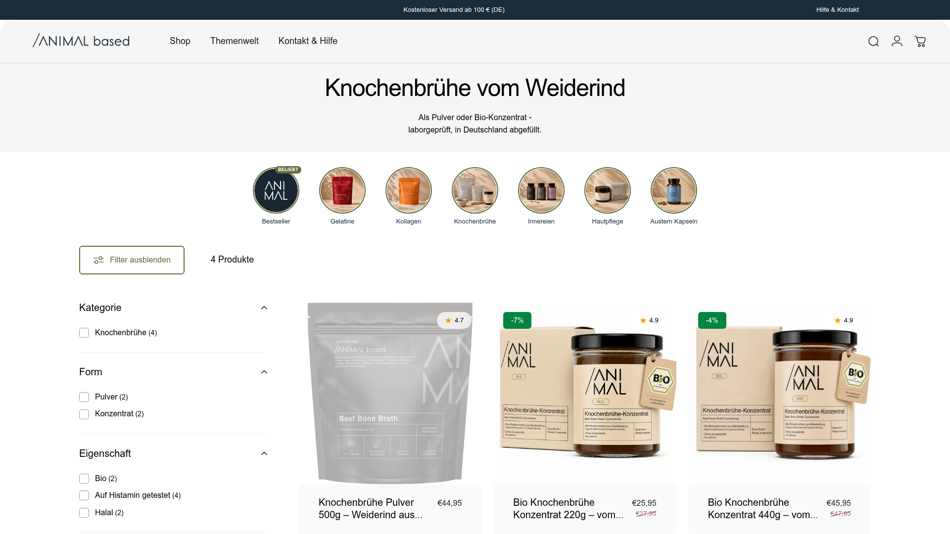 4. Animal Based Homepage