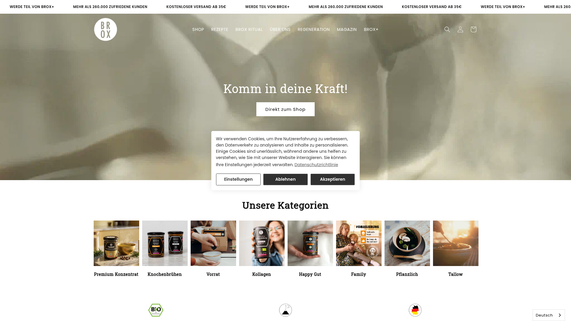 1. Bonebrox Homepage