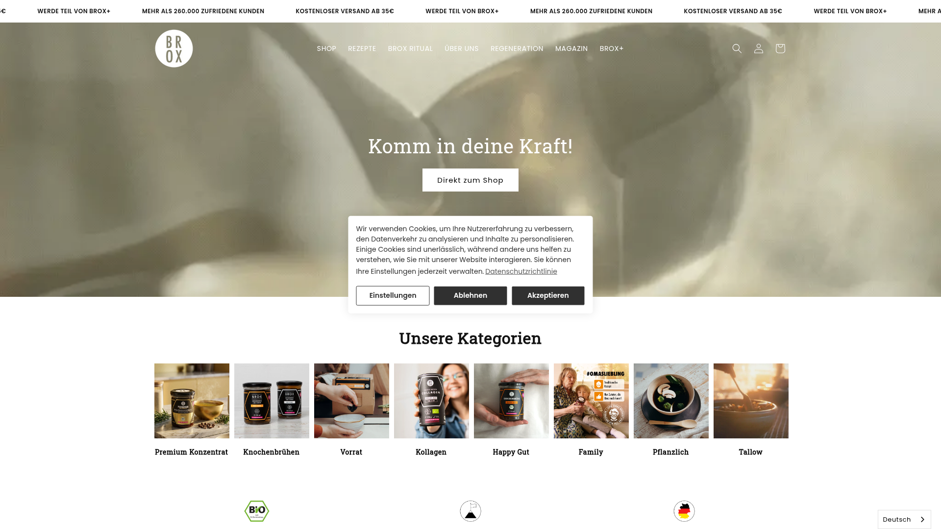 1. Bonebrox Homepage