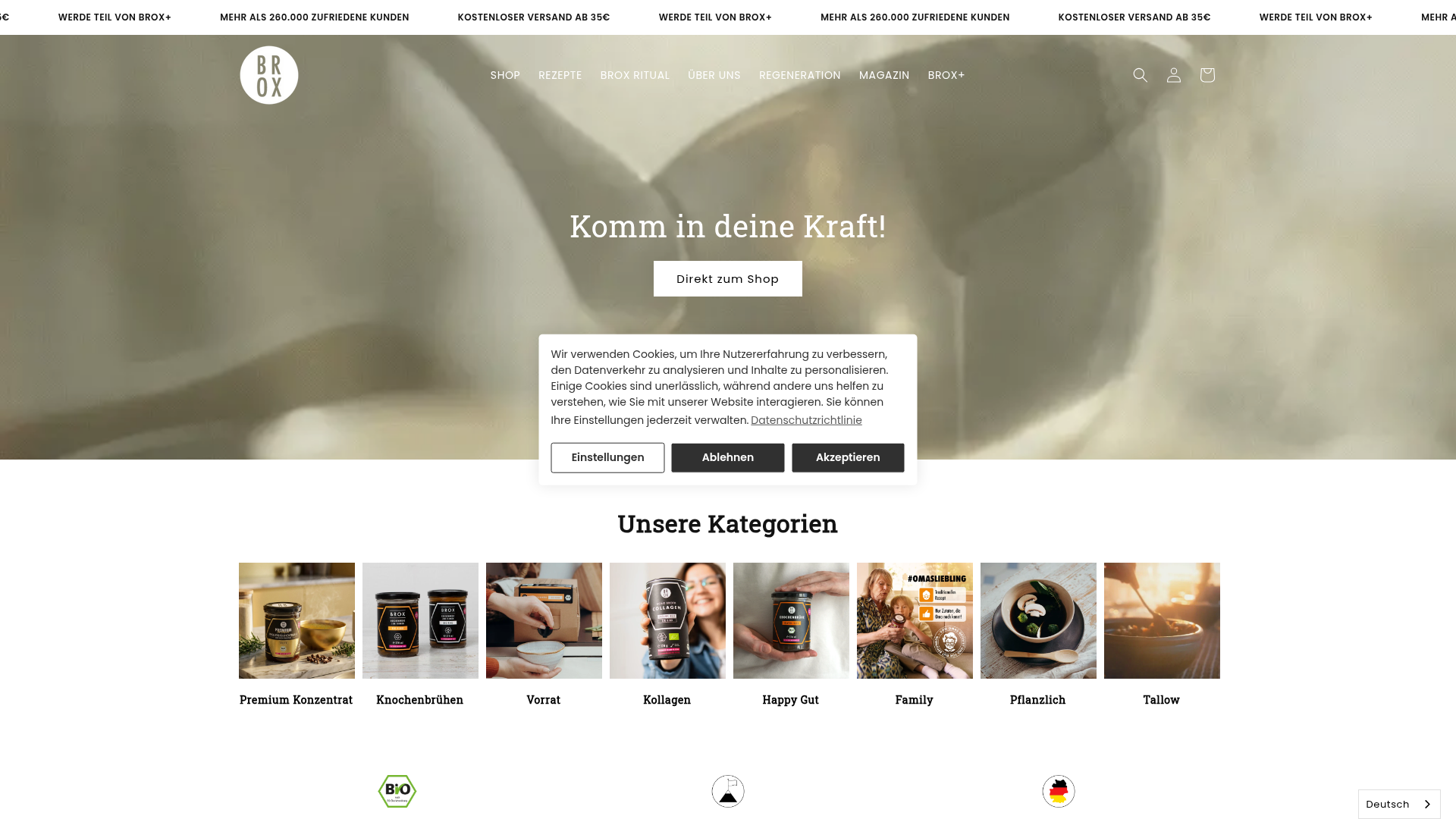1. Bonebrox Homepage