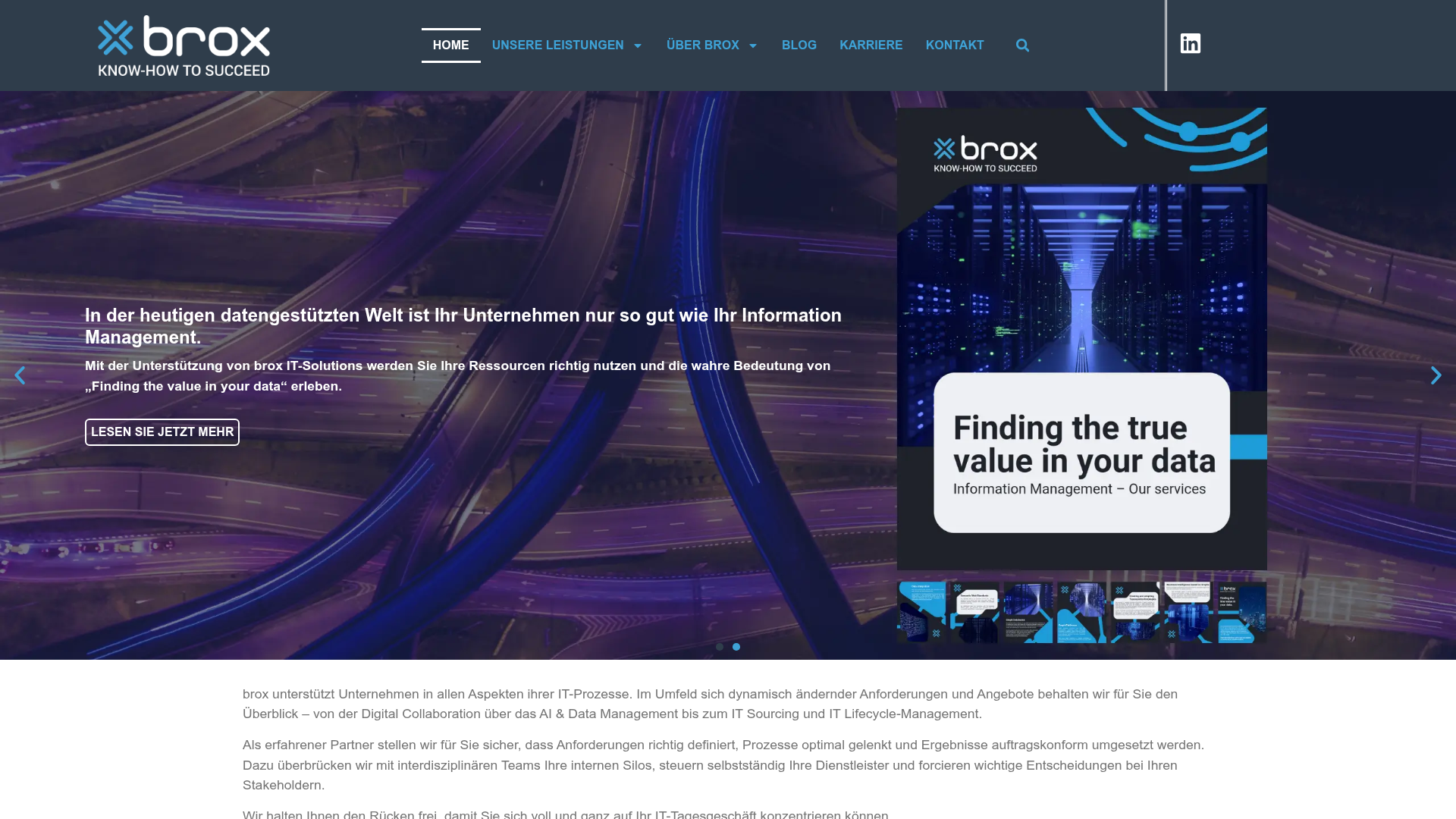 3. Brox Homepage
