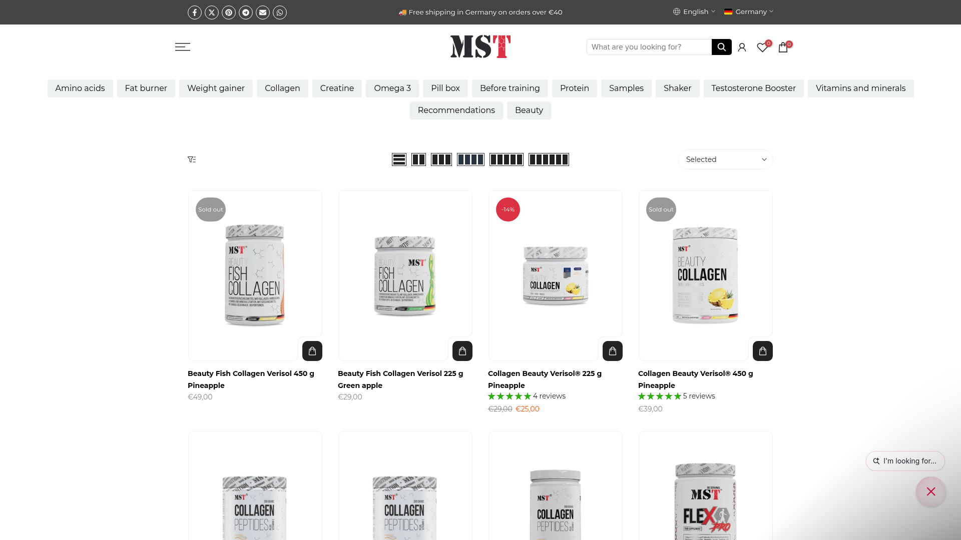 4. MST Nutrition Homepage