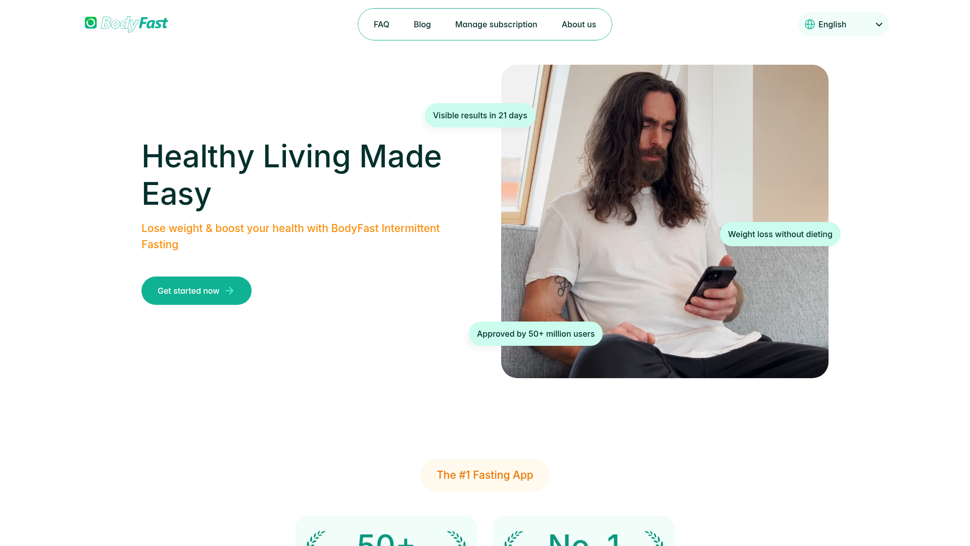 3. BodyFast Homepage