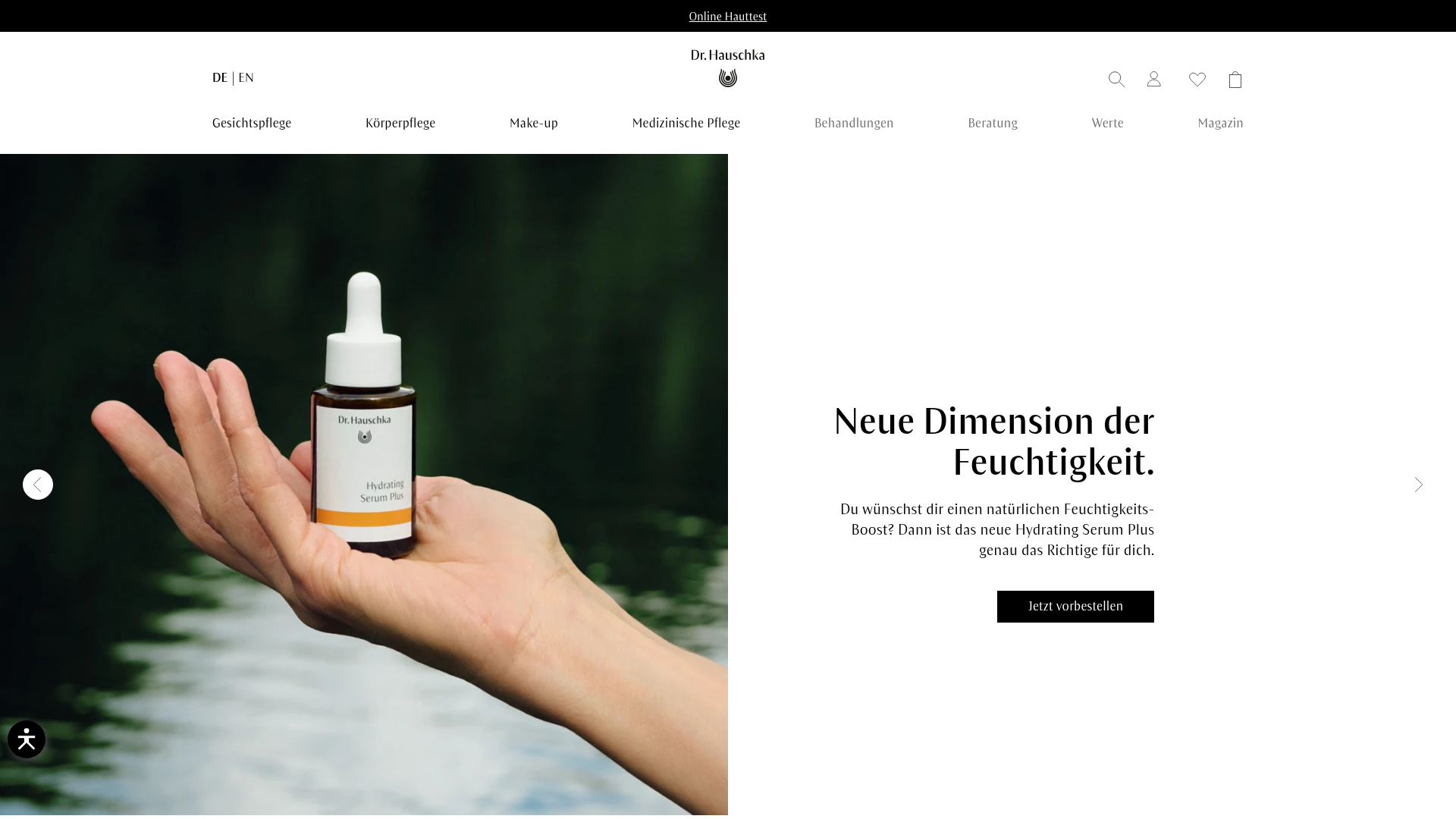 2. Dr. Hauschka Homepage