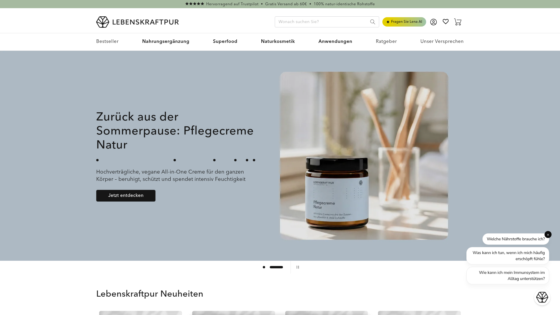 3. Lebenskraftpur Homepage