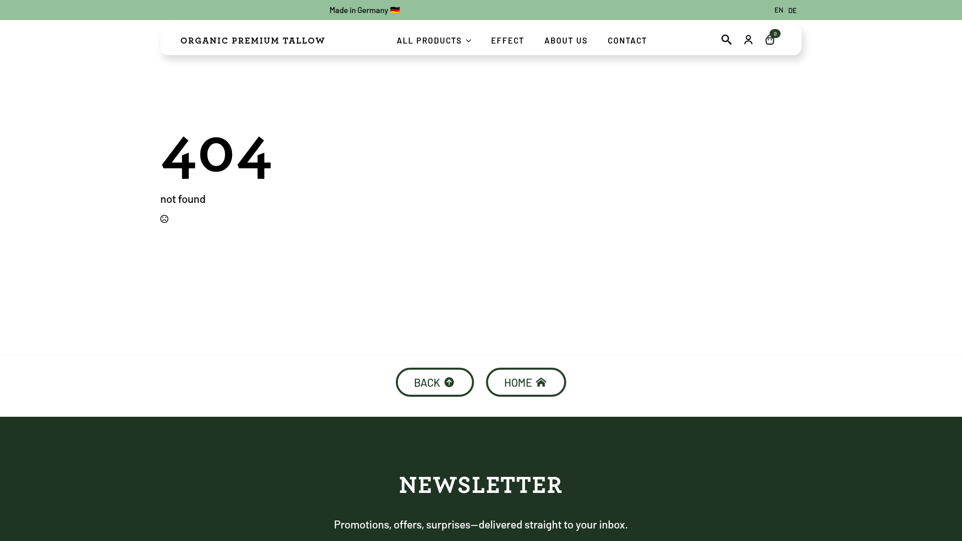 3. Premium Tallow Homepage