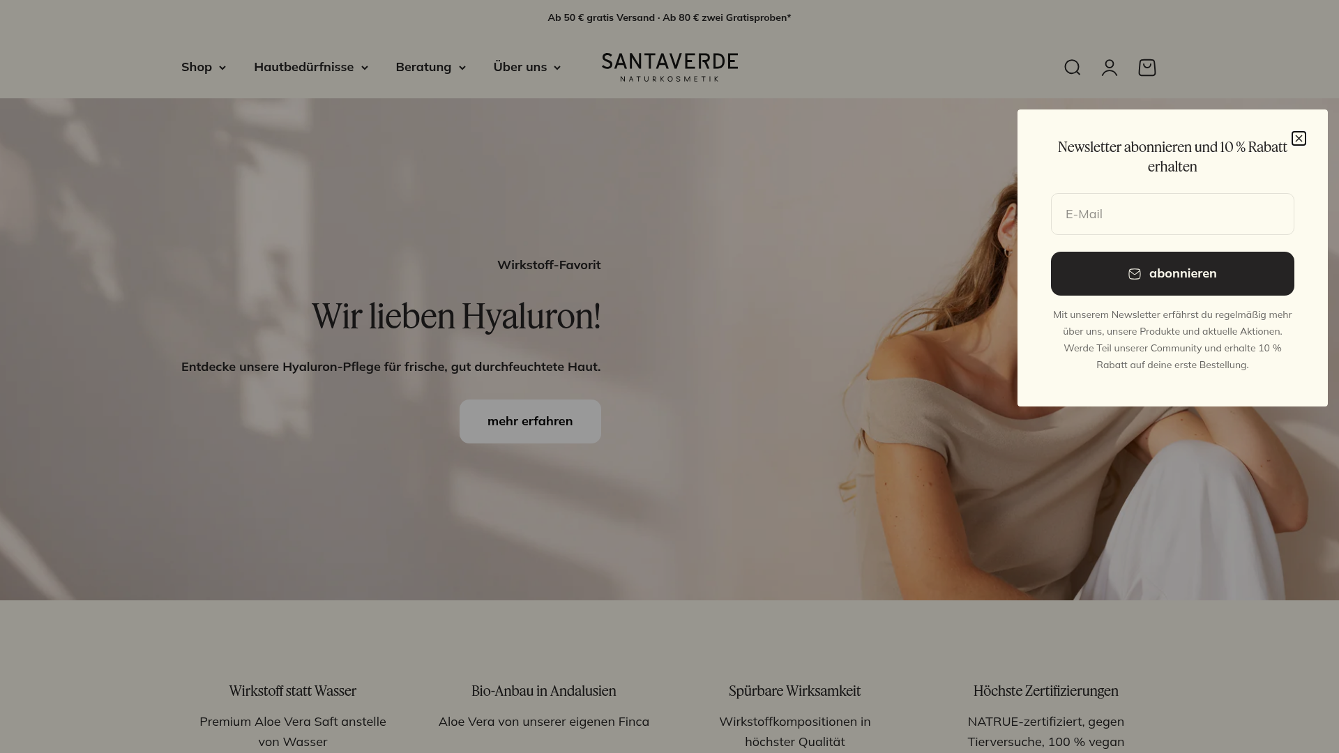 2. Santaverde Homepage