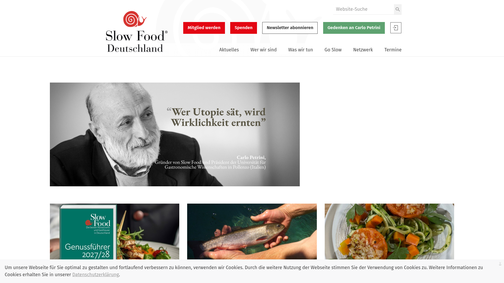 1. Slow Food Deutschland e. V. Homepage