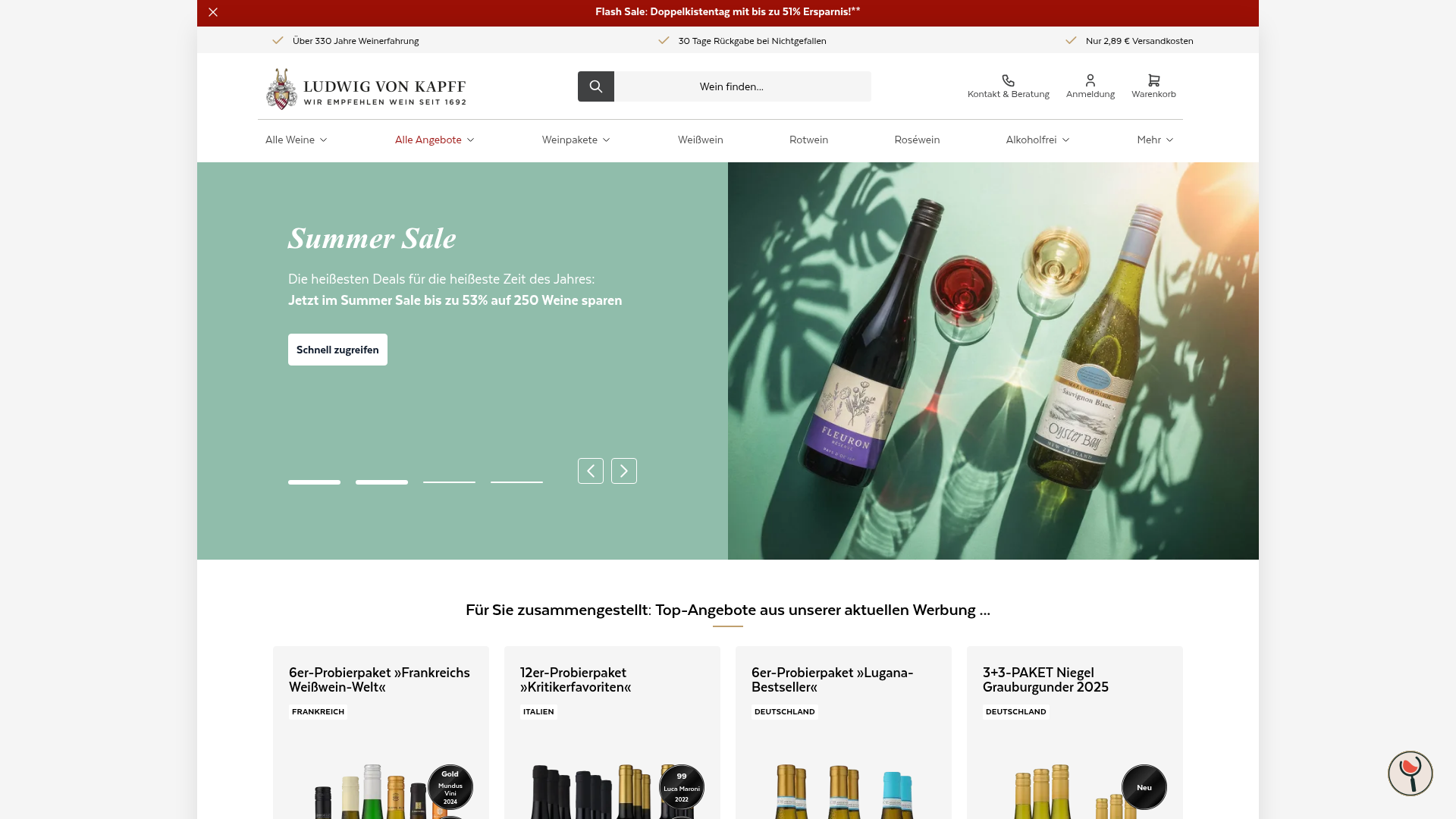 Einzigartiges Wertversprechen Homepage