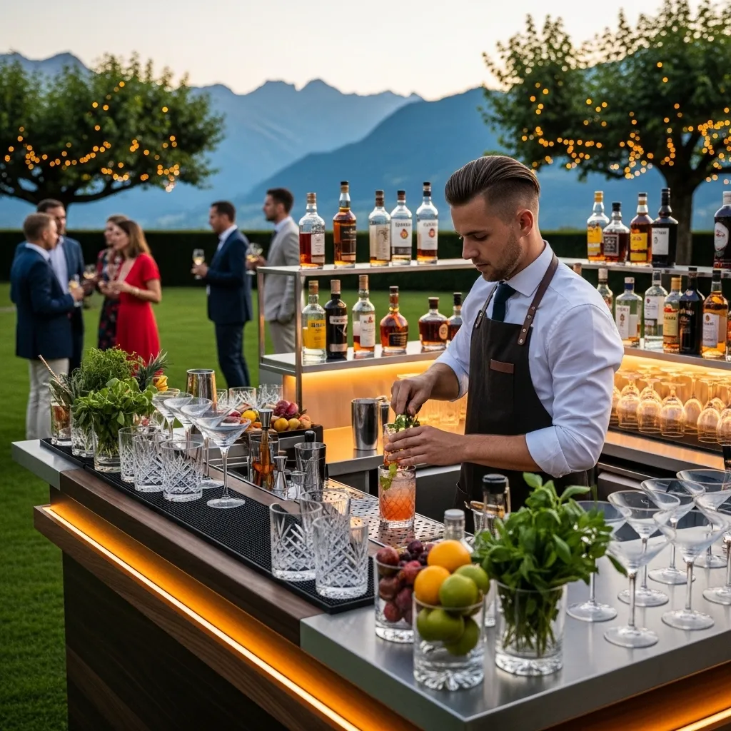 Barkeeper bei einem Privatevent