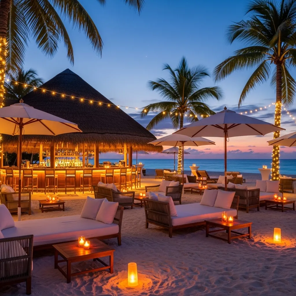Beach Bar mit Lounge Möbeln