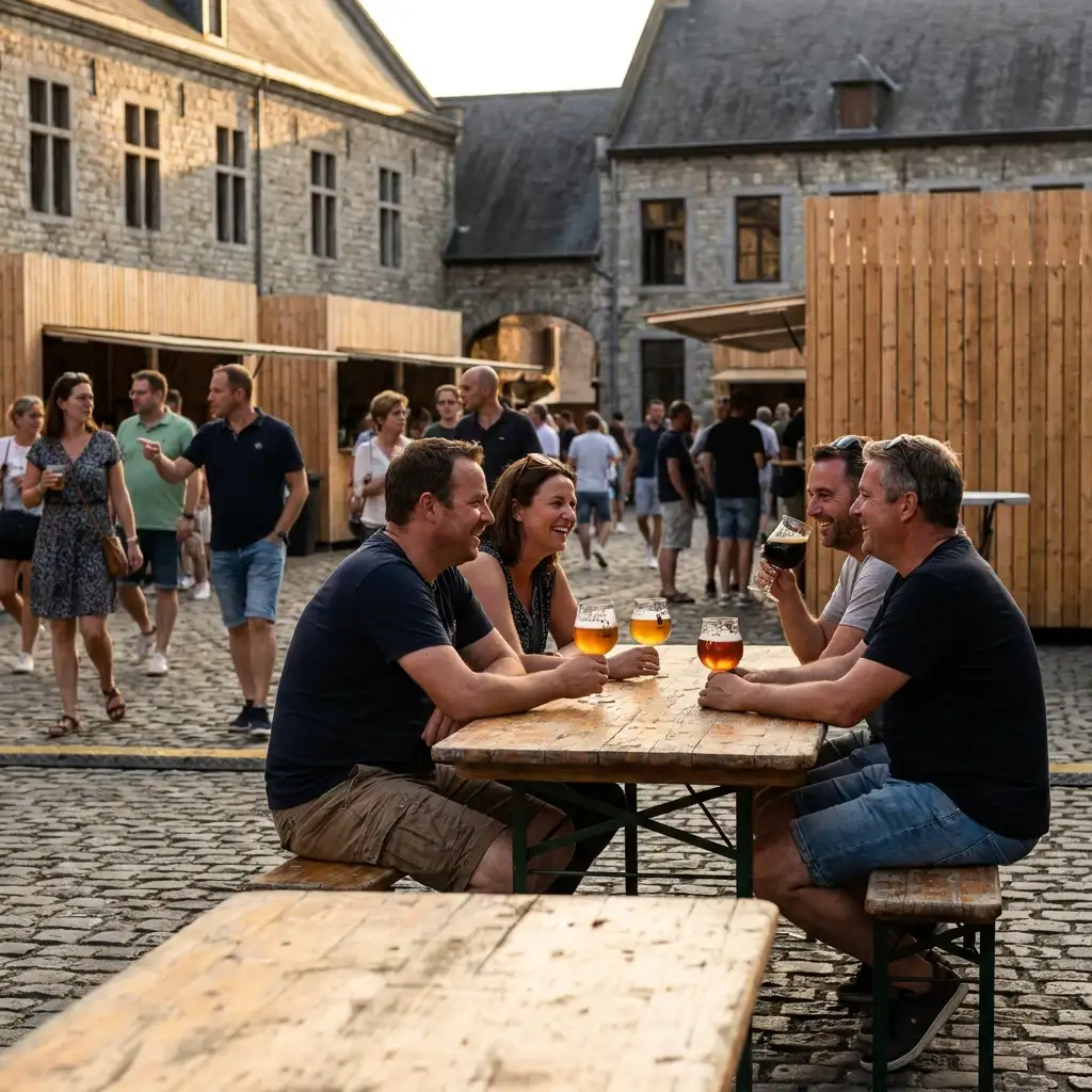 Belgische Bierverkostung in historischer Altstadt